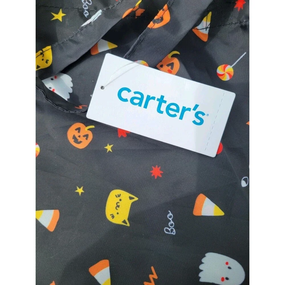 Carter's Halloween Treat Bag Black Orange Ghost Pumpkins Cats Children's